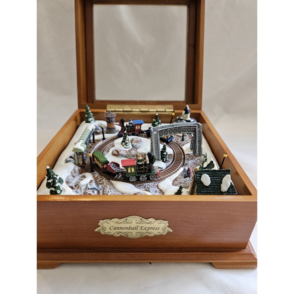 Gold Label‎ Collection Deluxe Annimated Music Box Cannonball Express Euc